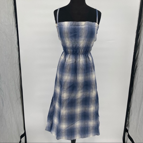 Reformation Dresses & Skirts - Reformation Linen Blue and White Checkered Print Dress - Size 4